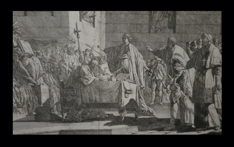 [Signé] [Eau-forte] Serment des Nobles avant la Chambre des Comptes. GOIS (Étienne Pierre Adrien). [ ]