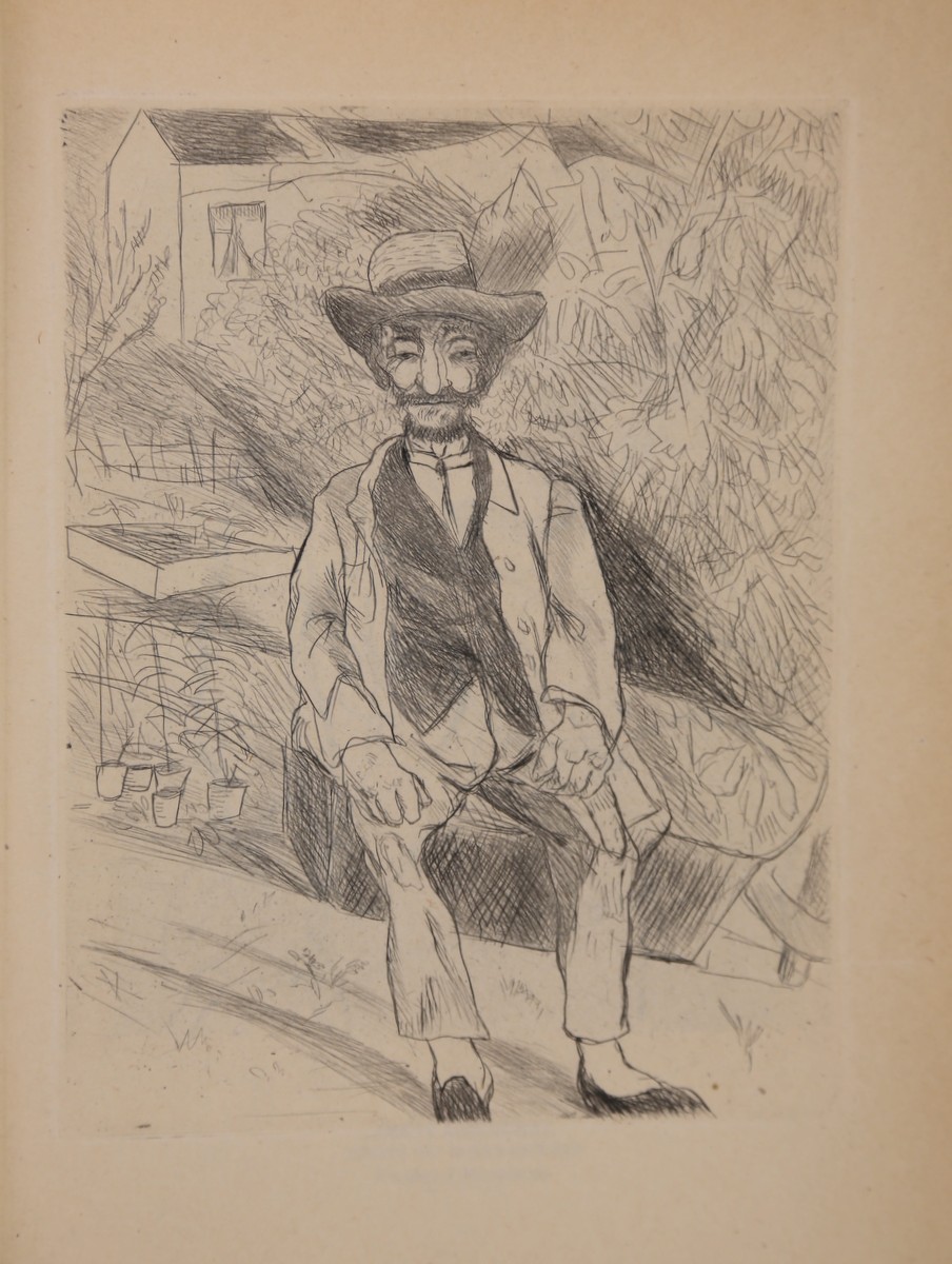 Der alte Gärtner. Originalradierung aus Ganymed, Jahrbuch für die Kunst