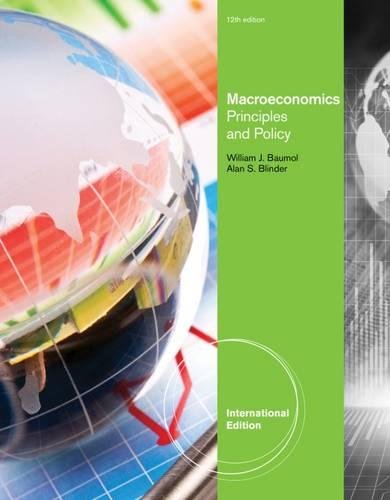 Macroeconomics: Principles and Policy, International Edition - Baumol, William,Blinder, Alan