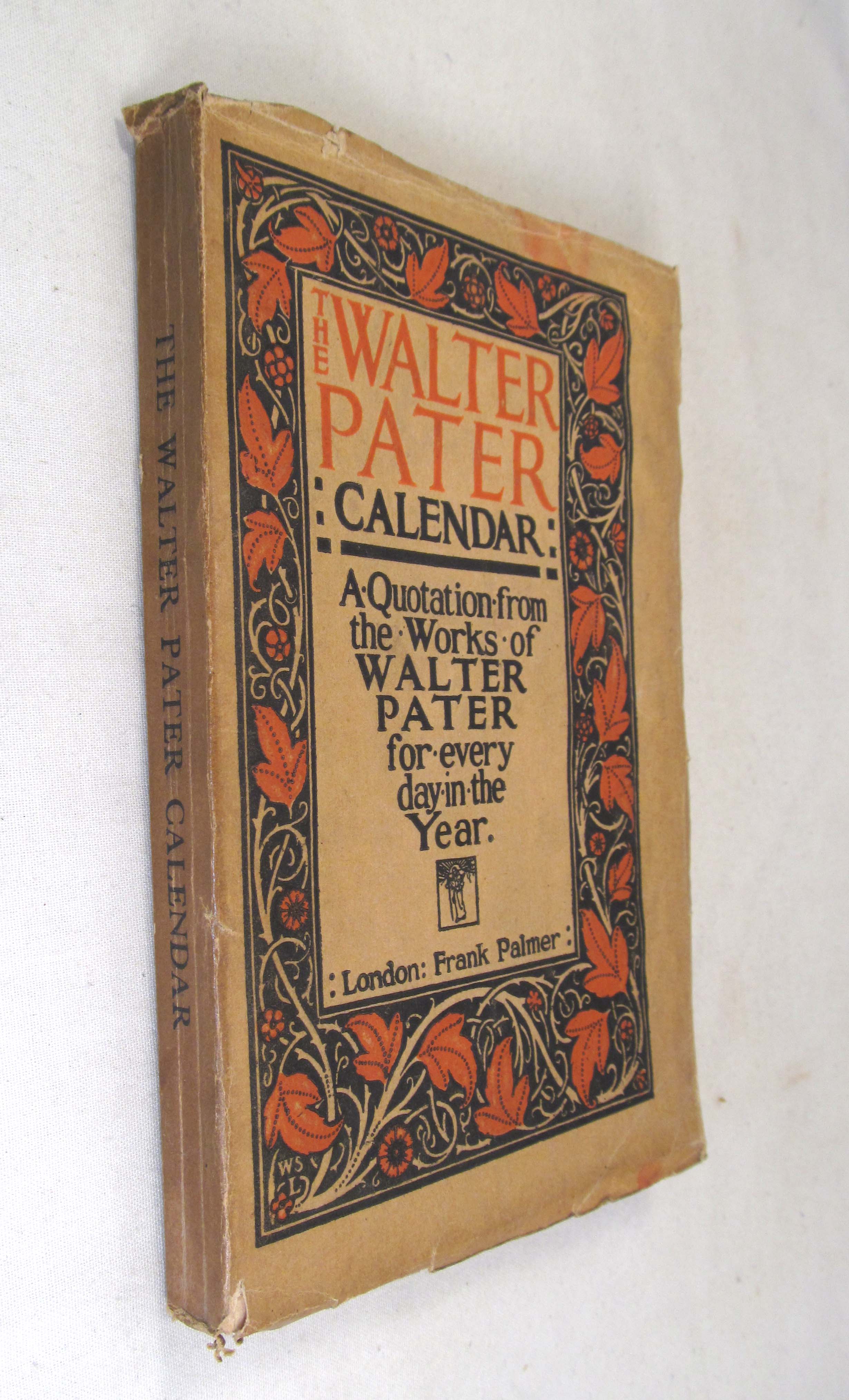 Walter Pater Calendar A Quotation From Walter Horatio Pater For Every