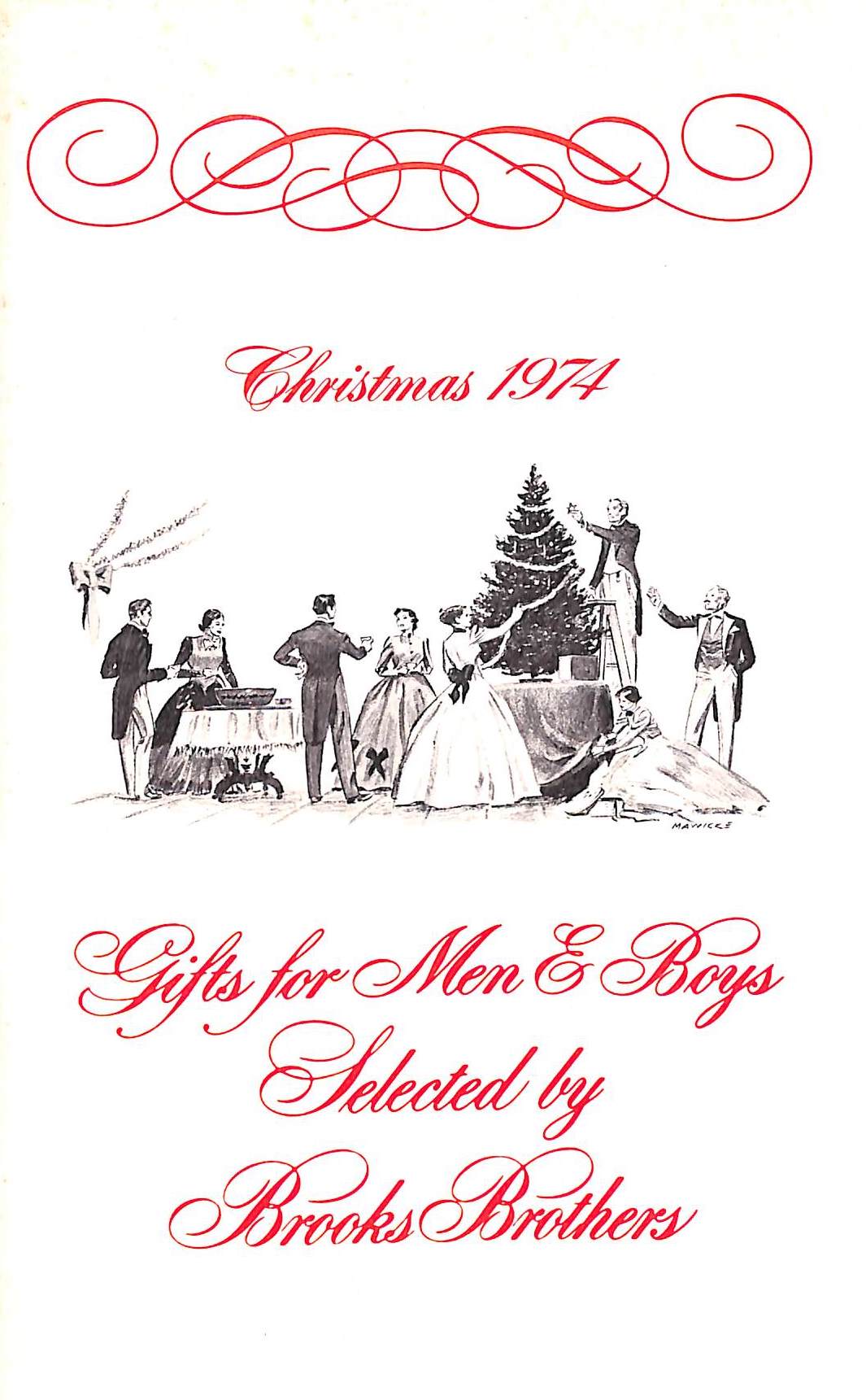 Brooks Brothers Christmas 1974 Gifts For Men & Boys [Very Good] [Softcover]