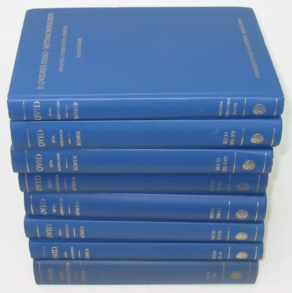 P. Ovidius Naso, Metamorphosen: Kommentar (Eight Volume Set) - Ovid & Franz Bomer