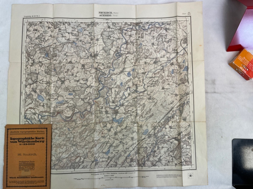 Topographische Karte von Würtemberg. 181. Neukirch. Maßstab 1 : 25 000