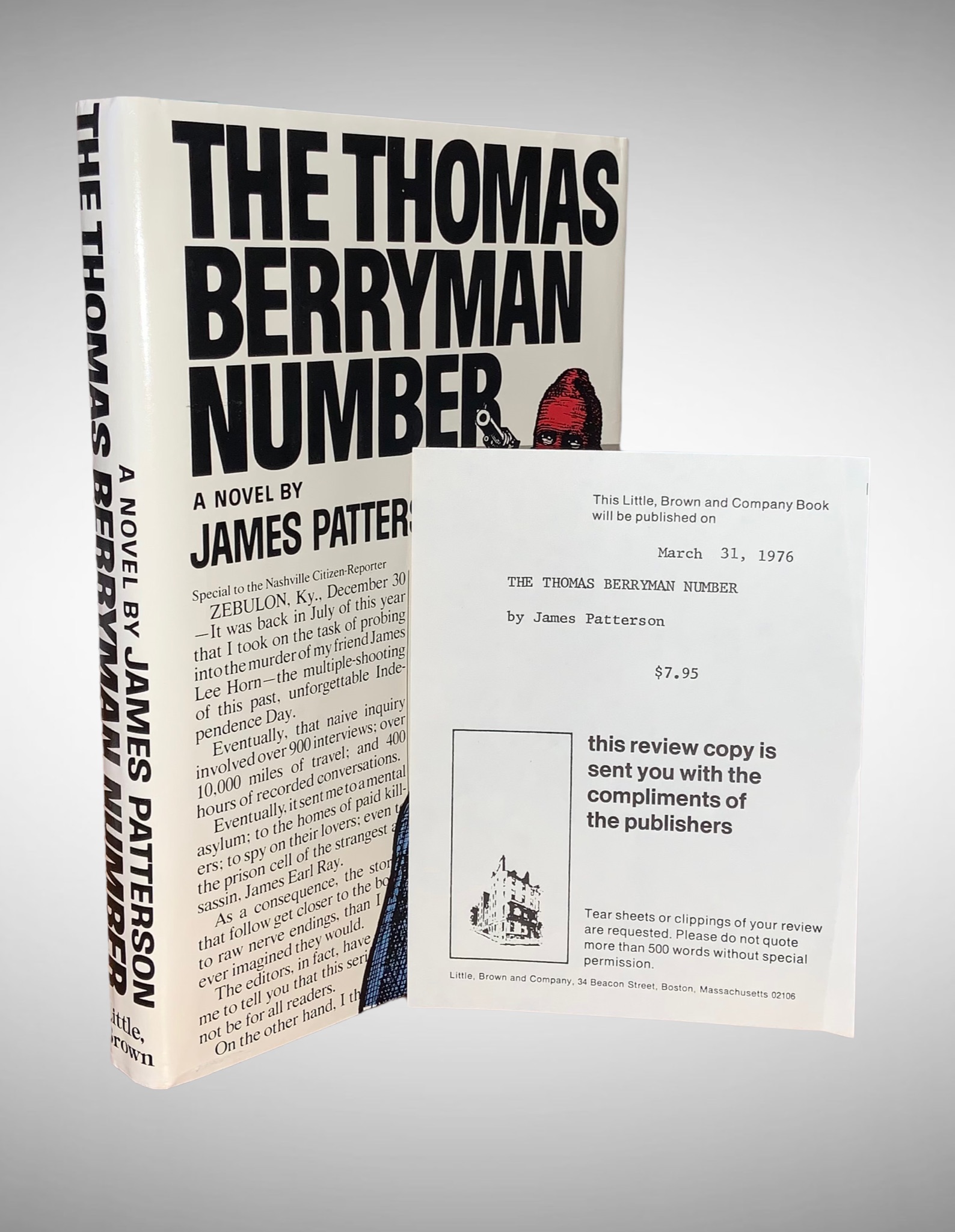 The Thomas Berryman Number (Signed Review Copy) by Patterson, James ...