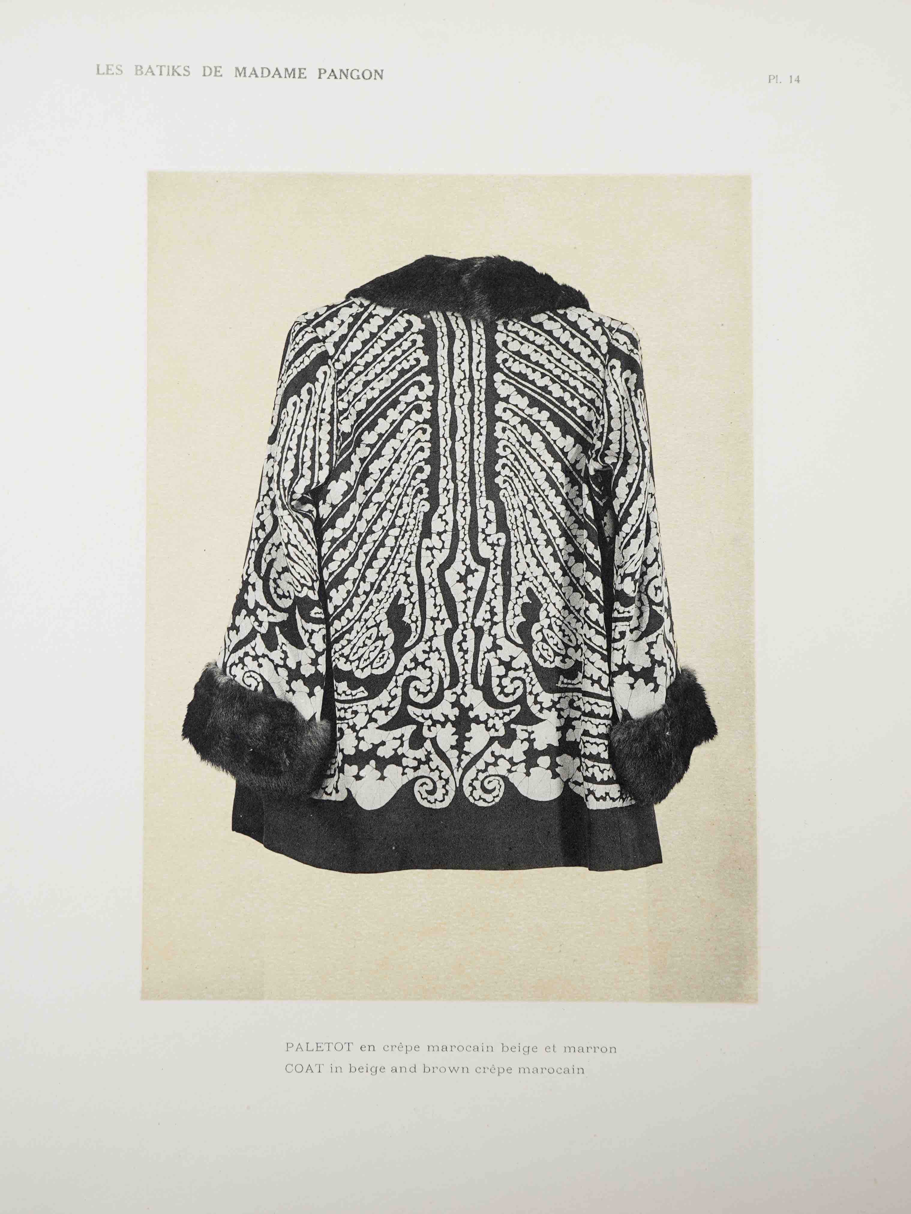 Les Batiks de Madame Pangon. Paris, Charles Moreau, 1925. von MONZIE ...