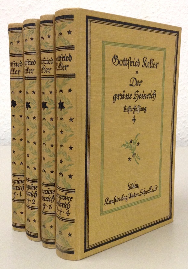 Der grüne Heinrich. Erste Fassung. 4 Bände. - KELLER, Gottfried.