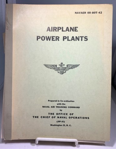 Airplane Power Plants Navaer 00-80t-42 by The Office Of The Chief Of ...