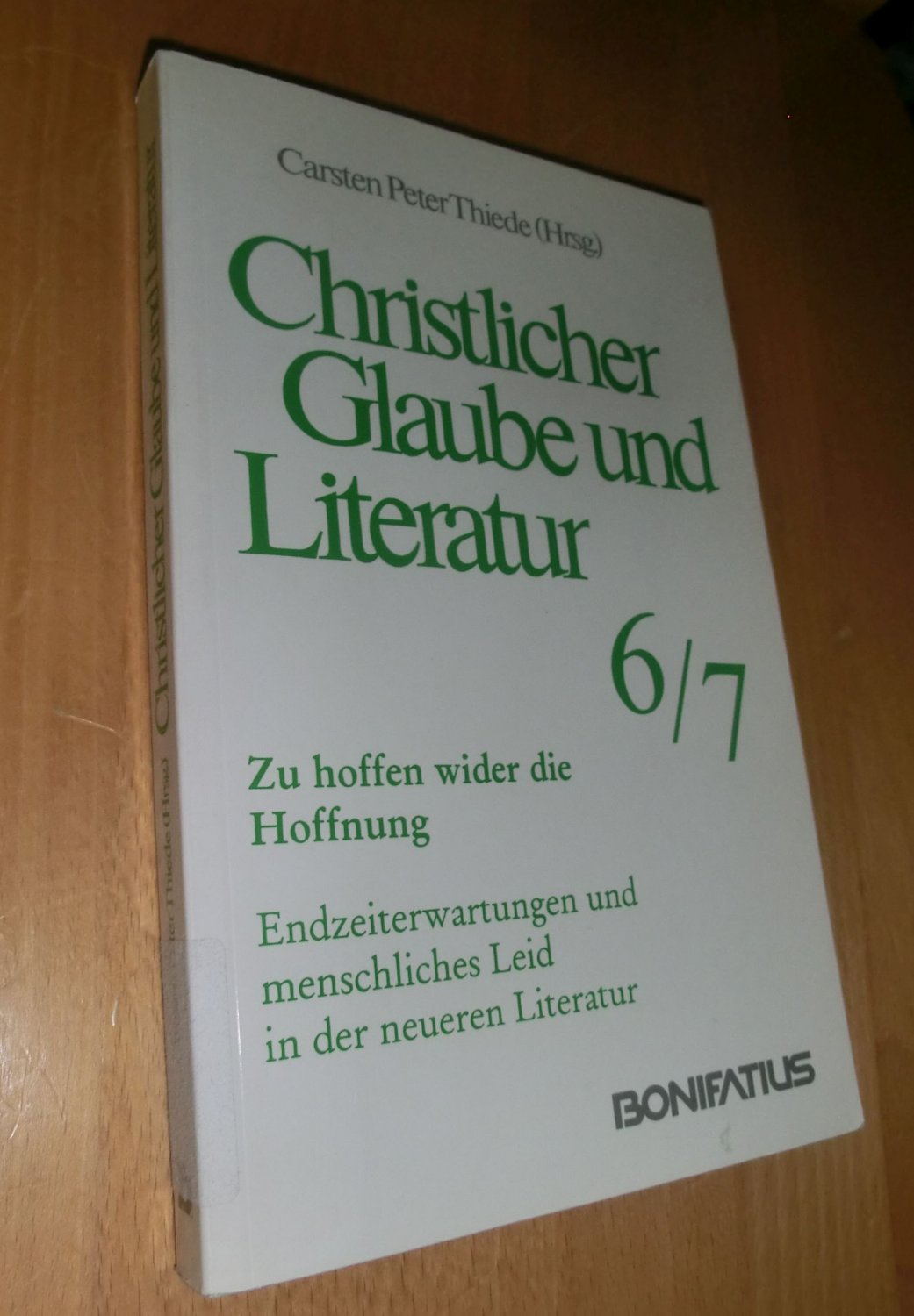 Christlicher Glaube und Literatur - Thiede, Carsten Peter( Hrsg.)