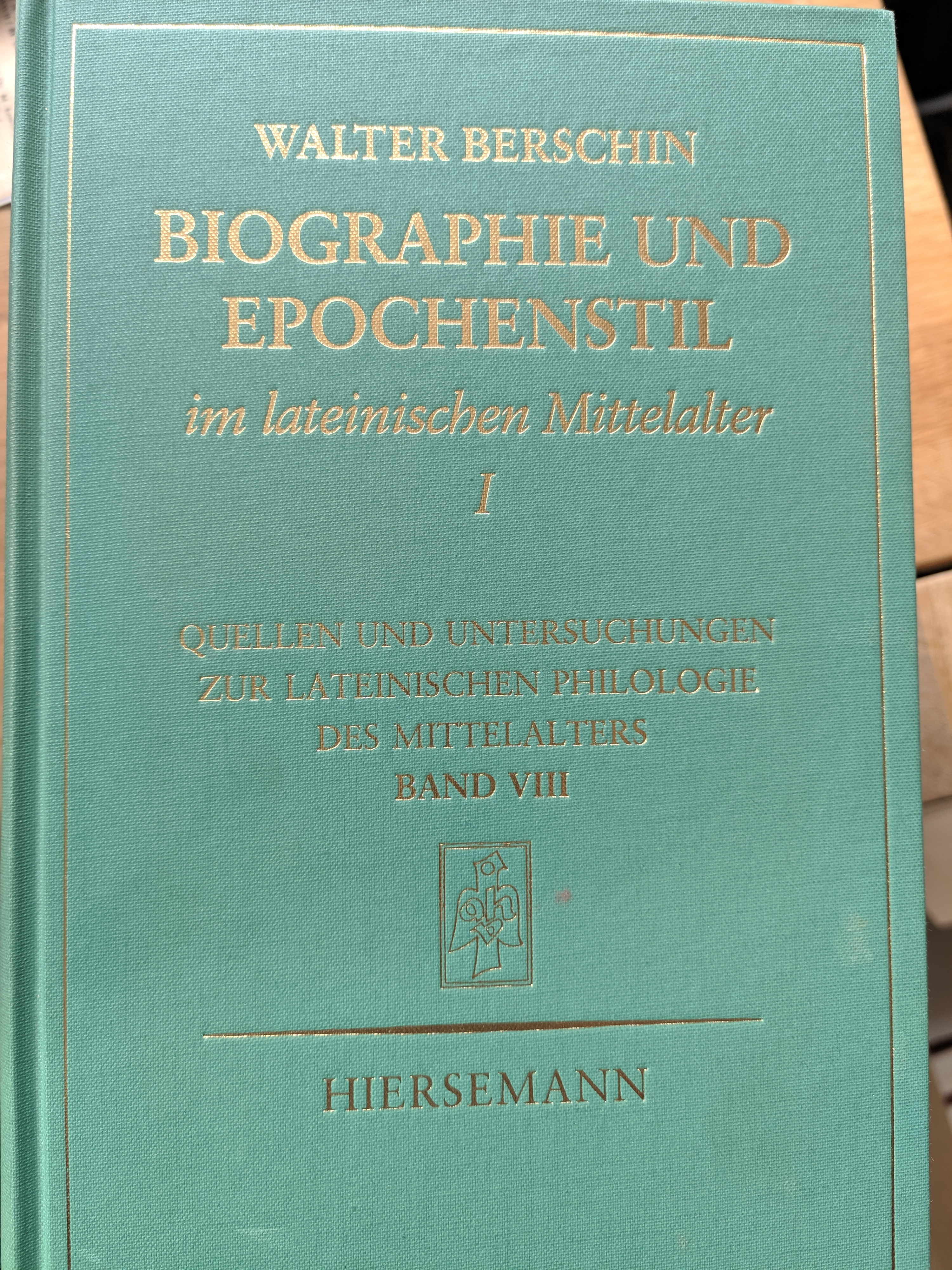 Biographie und Epochenstil im lateinischen Mittelalter. 1. Von der Passio Perpetuae zu den Dialogi Gregors des Großen - Walter Berschin