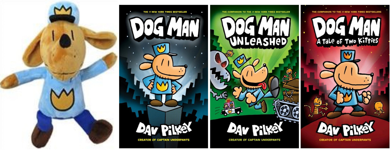 Dog Man Series Collection Set 1-3 WITH PLUSH Hardcover by Dav Pilkey Brand New Series Hardcover Bundle Dav Pilkey [Neuf] [Couverture rigide]