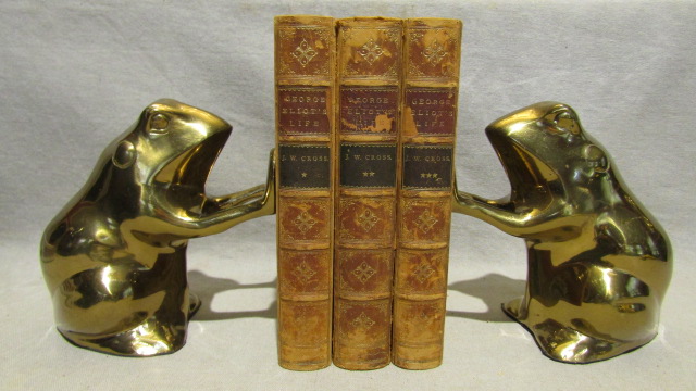 George Eliot's Life as Related in Her Letters & Journals. 3 vols (1885) 3/4 calf. - George Eliot, pseud Mary Ann Evans, Arranged and edited by her husband J. W. Cross.