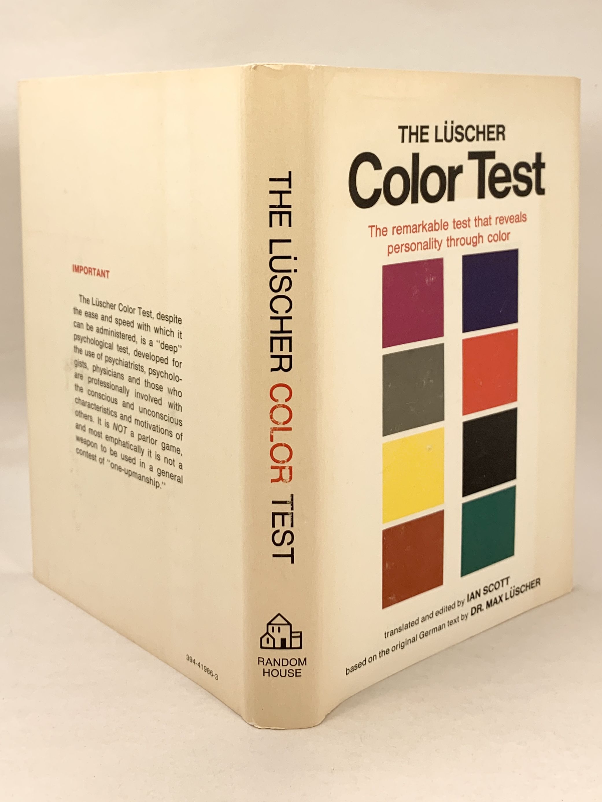 The Luscher Color Test translated and edited by Ian A Scott by Luscher