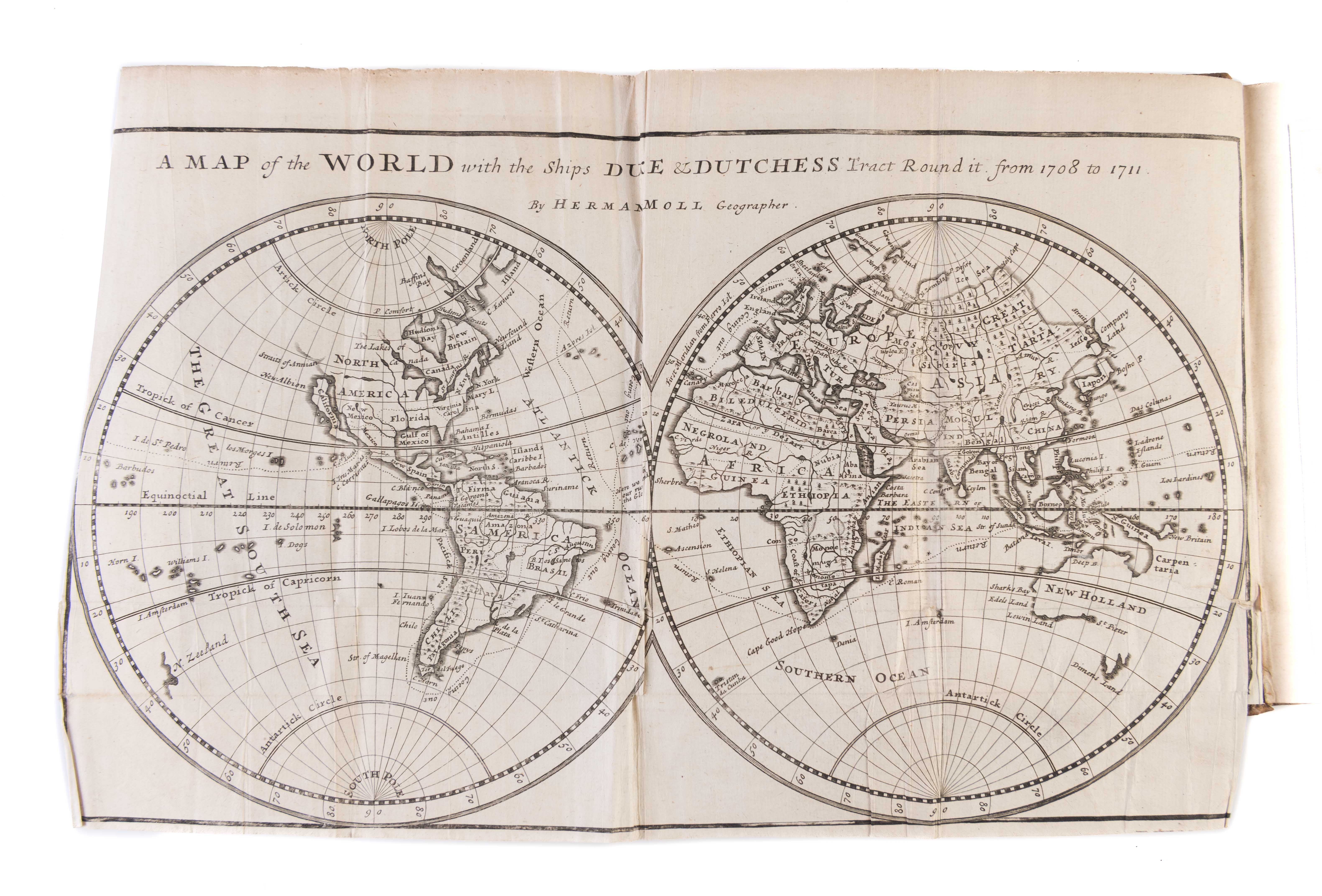 A Cruising Voyage Round the World by ROGERS Woodes: (1712) | Maggs Bros ...