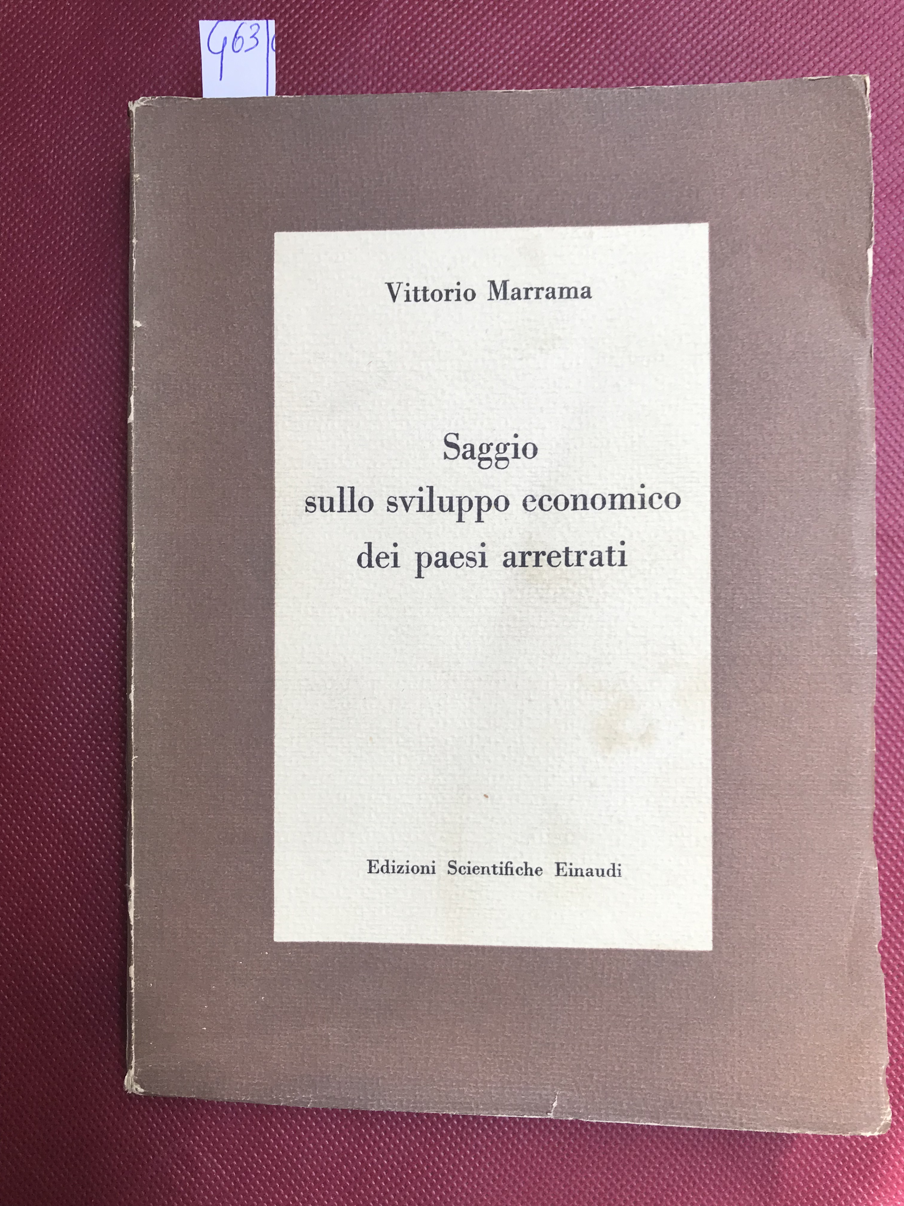Abebooks Saggio sullo svipluppo economico dei paesi arretrati