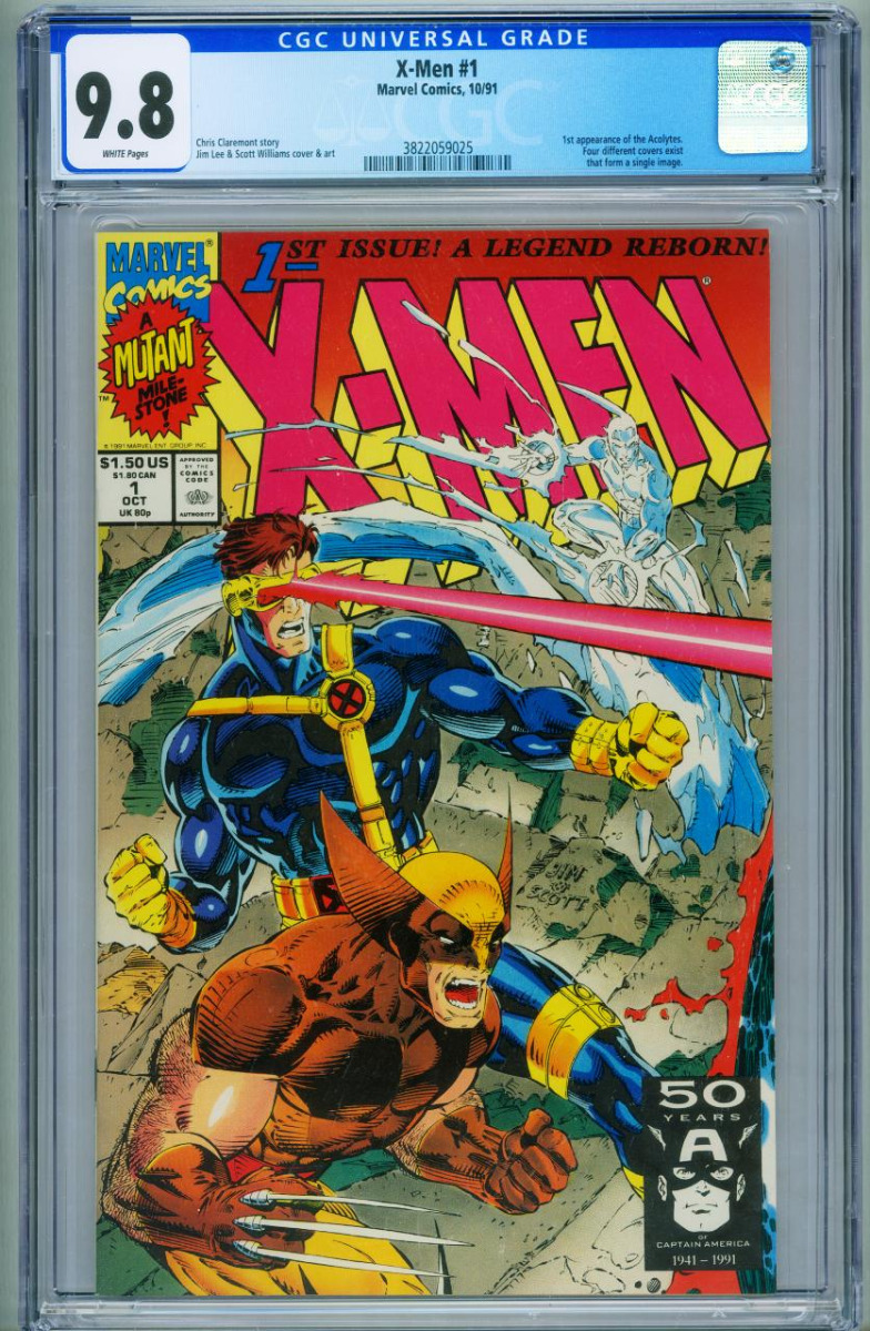 X-Men #1 CGC 9.8  1991  Wolverine cover  COMIC BOOK: (1991) Comic |  DTA Collectibles