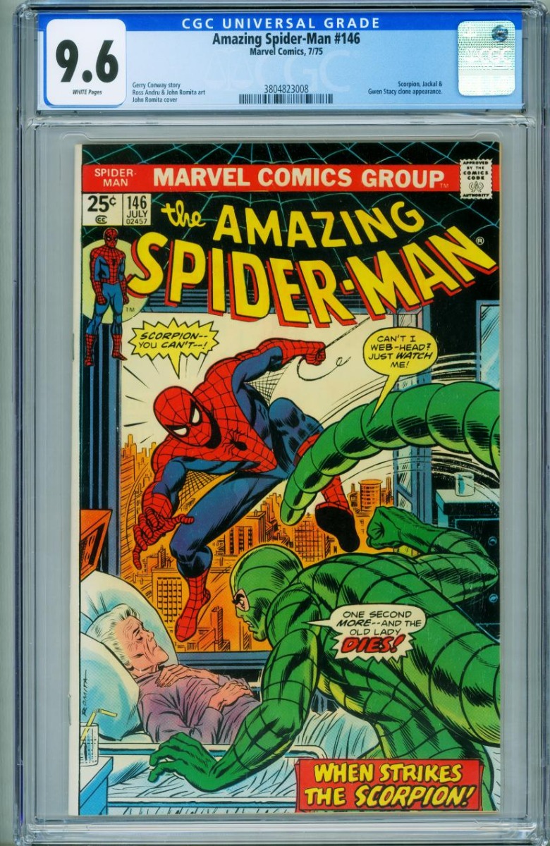Amazing Spider-Man #146 CGC  1975-Marvel Comics-SCORPION: (1975) Comic |  DTA Collectibles