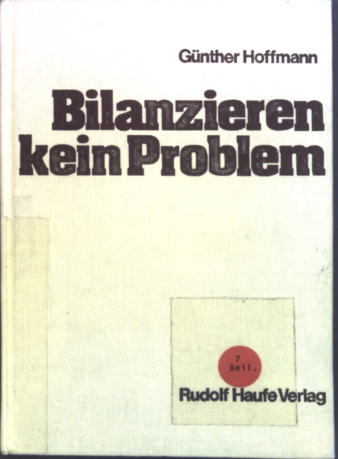 Bilanzieren kein Problem nach dem neuen Bilanzrichtlinien-Gesetz. - Hoffmann, Günther