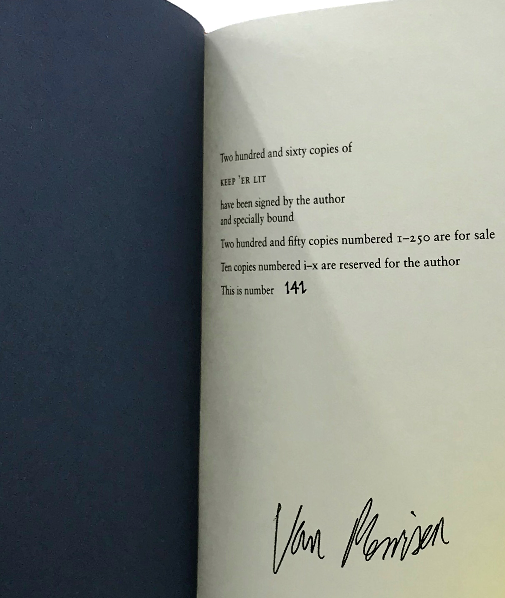 The Selected Lyrics of Van Morrison: Lit Up Inside & Keep 'Er Lit ...