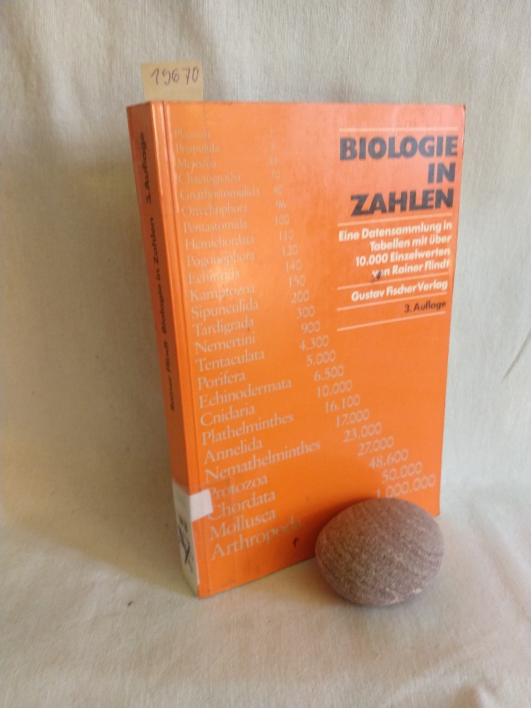 Biologie in Zahlen: Eine Datensammlung in Tabellen mit über 10.000 Einzelwerten. - Flindt, Rainer