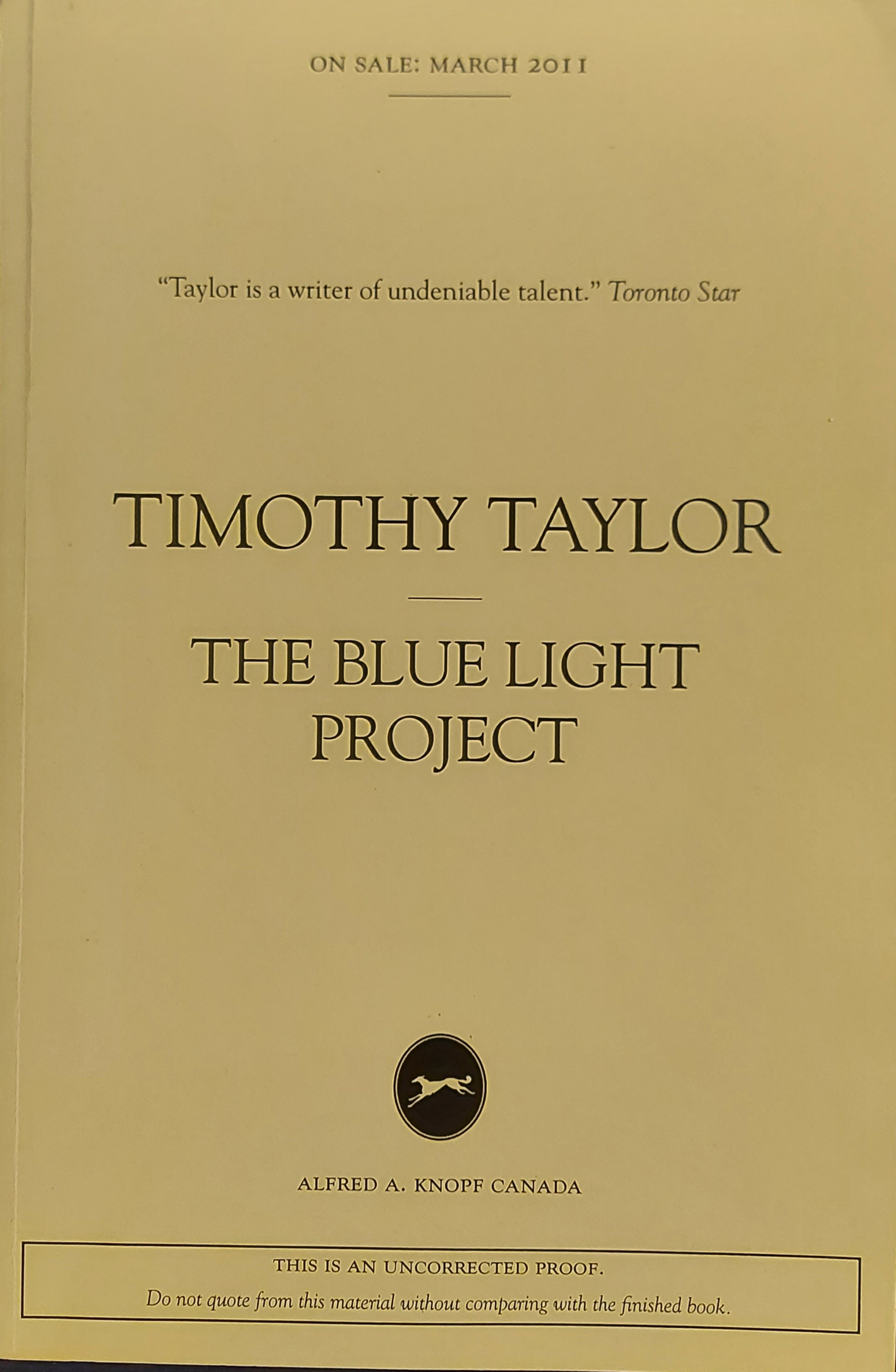 The Blue Light Project - Taylor, Timothy