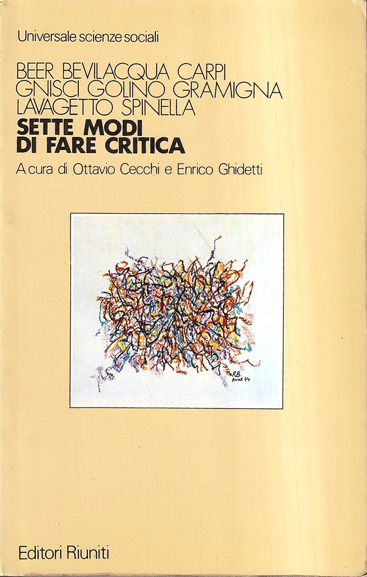 Sette Modi Di Fare Critica - Aa. Vv.