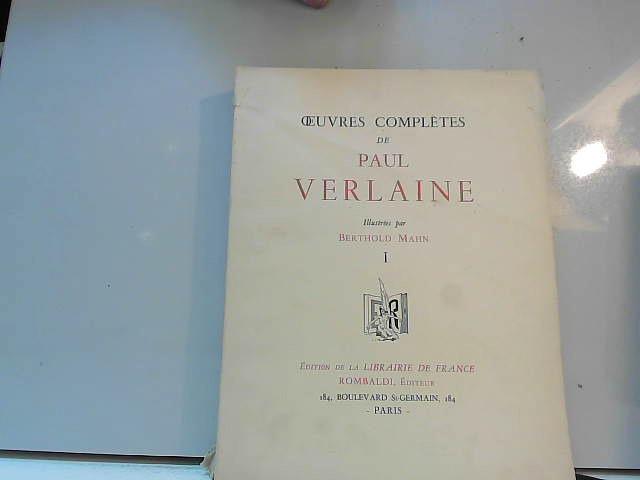 Oeuvres Complètes de Paul Verlaine - Berthold Martin