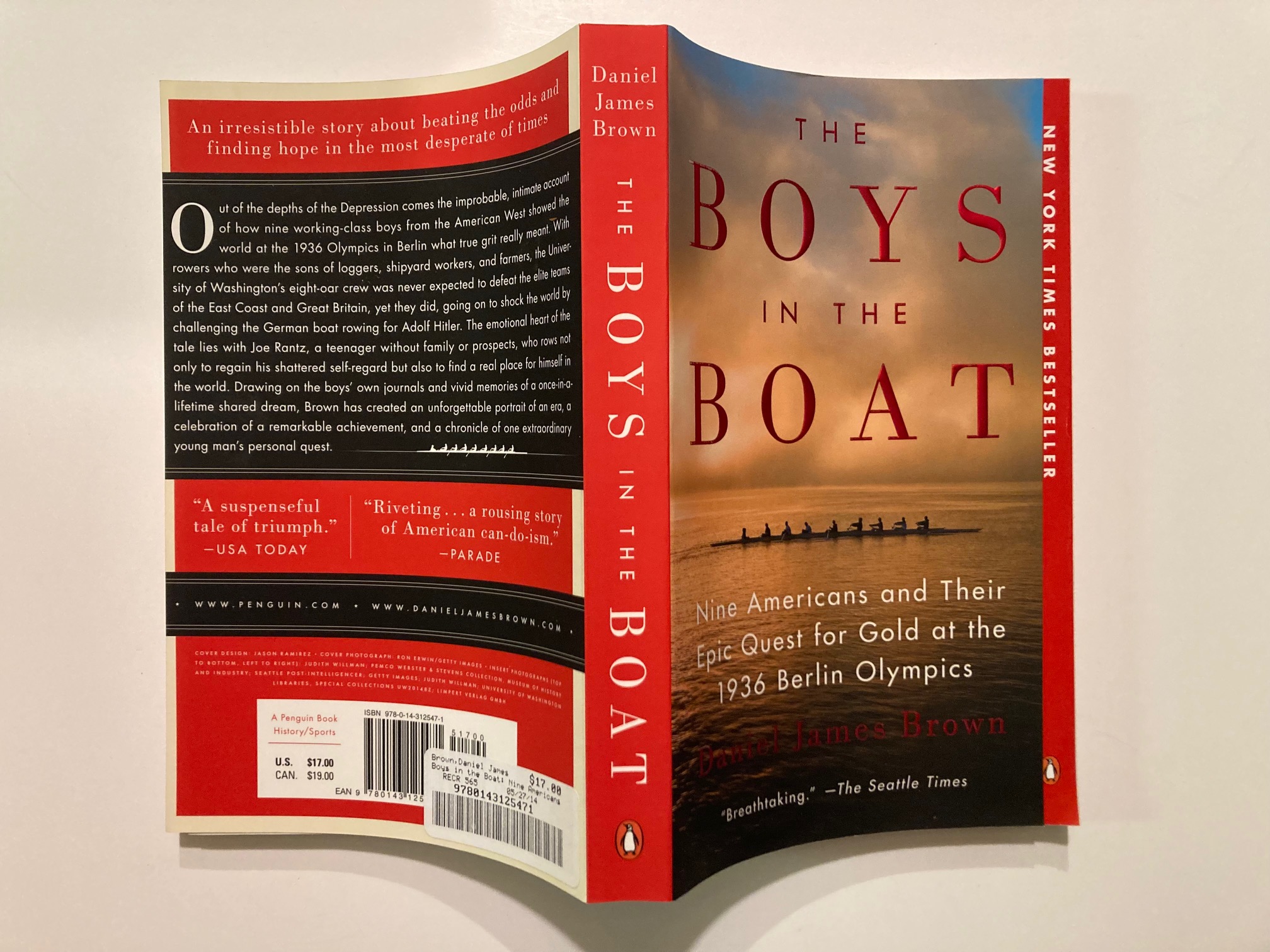 The Boys in the Boat: Nine Americans and Their Epic Quest for Gold at the  1936 Berlin Olympics [1st PRINT/SIGNED] by Brown, Daniel James: New Soft  cover (2014) 1st Edition, Signed by