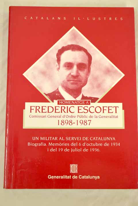 Homenatge a Frederic Escofet, 1898-1987 - Febrés Verdú, Xavier