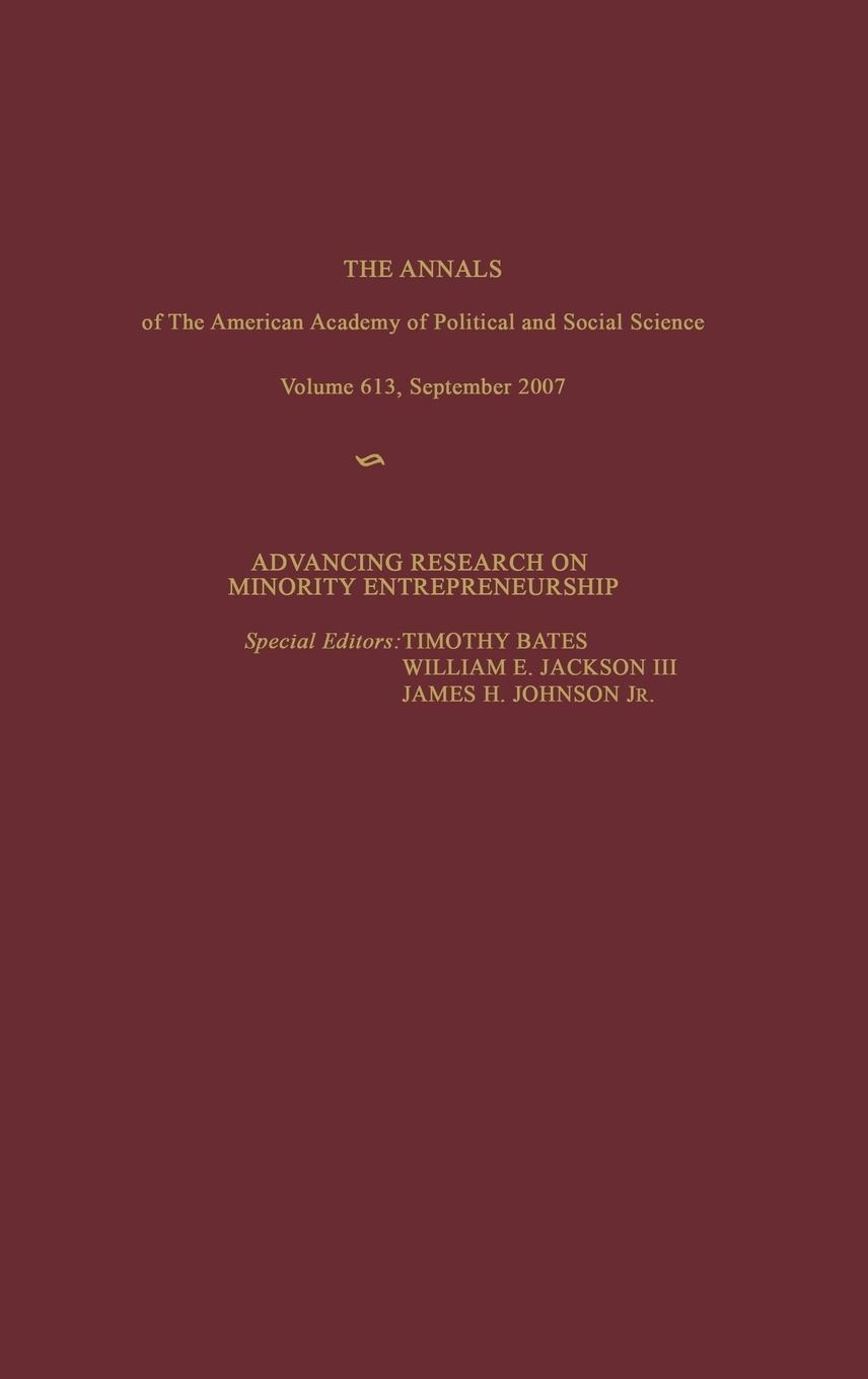 Advancing Research on Minority Entrepreneurship - Bates, Timothy|Jackson, William E.|Johnson, James H.