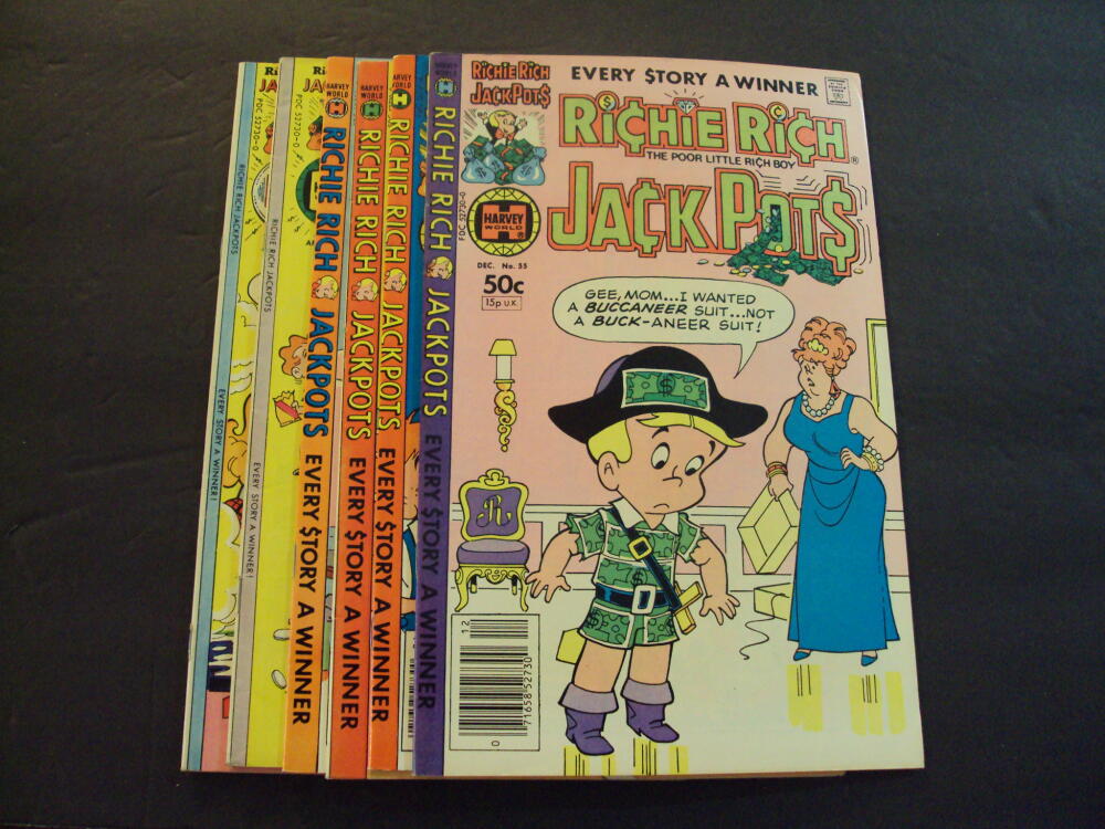 6 Iss Richie Rich Jackpots #22,28,48-49,52,55 Bronze Age Harvey Comics:  (1979) Comic | Joseph M Zunno