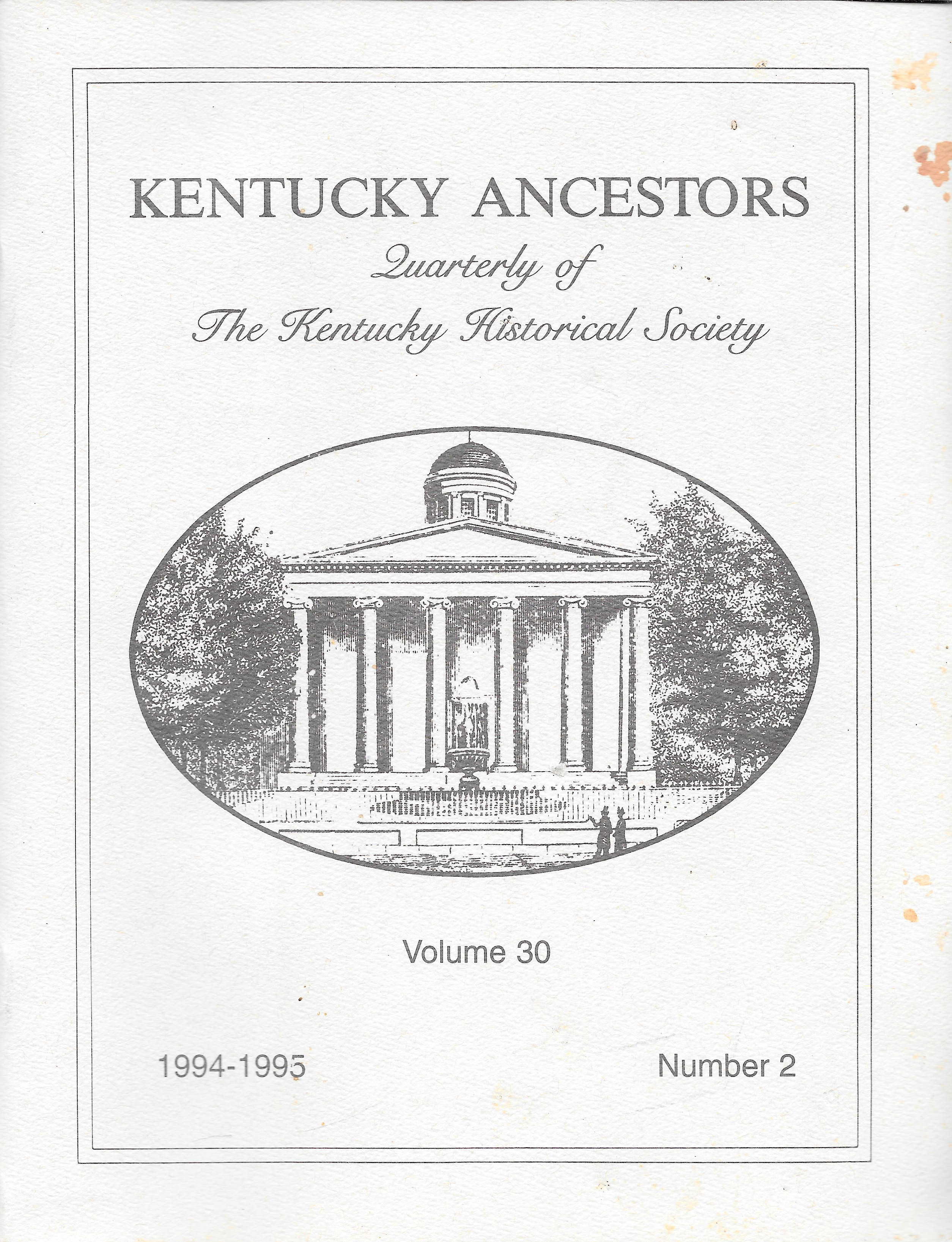 Kentucky Ancestors - Kentucky Historical Society