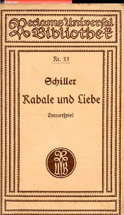 Kabale und Liebe - Schiller