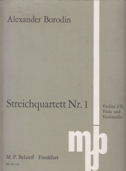 String Quartet No.1 - Set of Parts - Borodin, Alexander