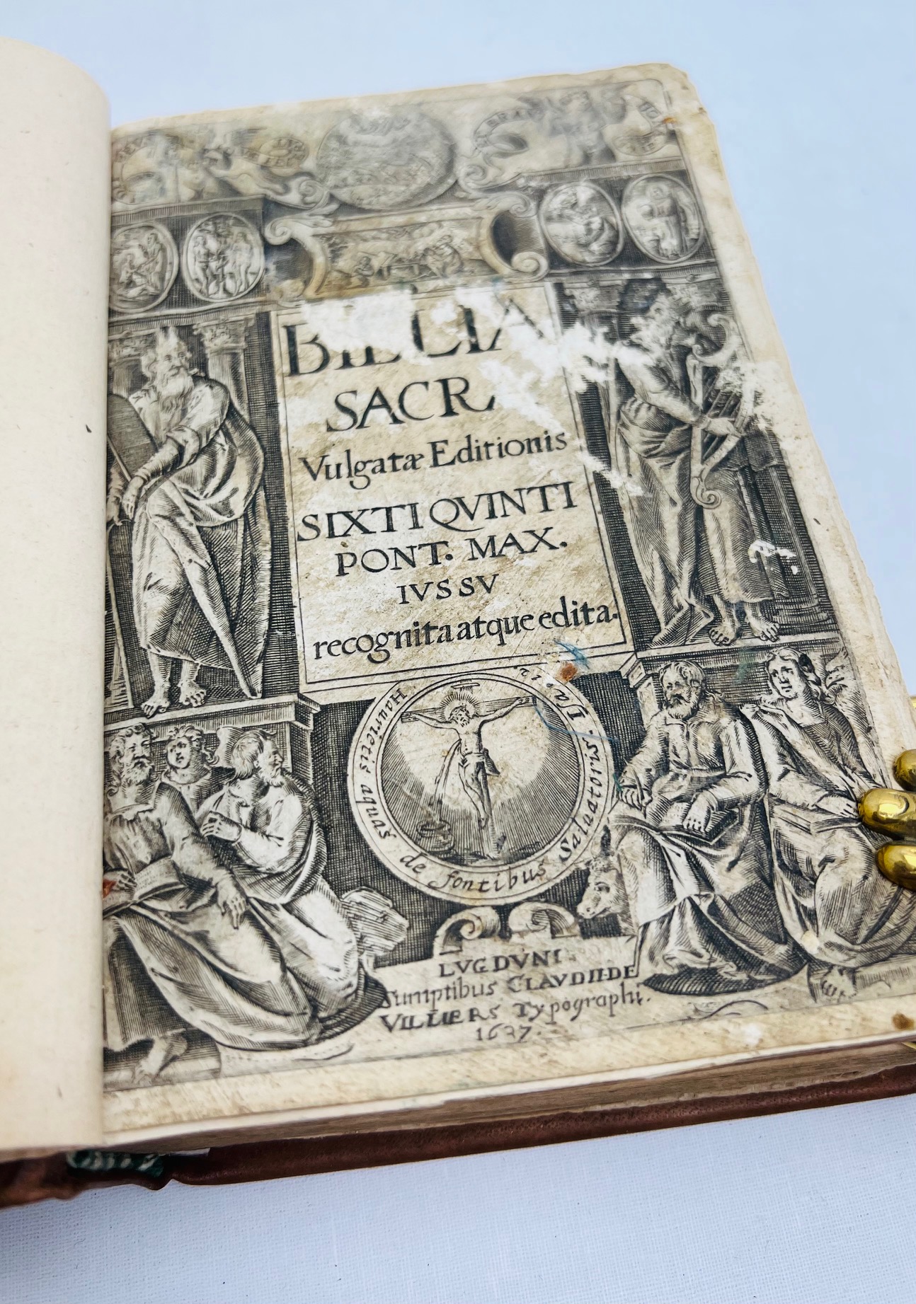 BIBLIA SACRA.vulgata Editionis, Sixti V. Pont. Max. Ivssv