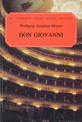 Don Giovanni Paper Italian English Vocal Score - Auden, W.H.