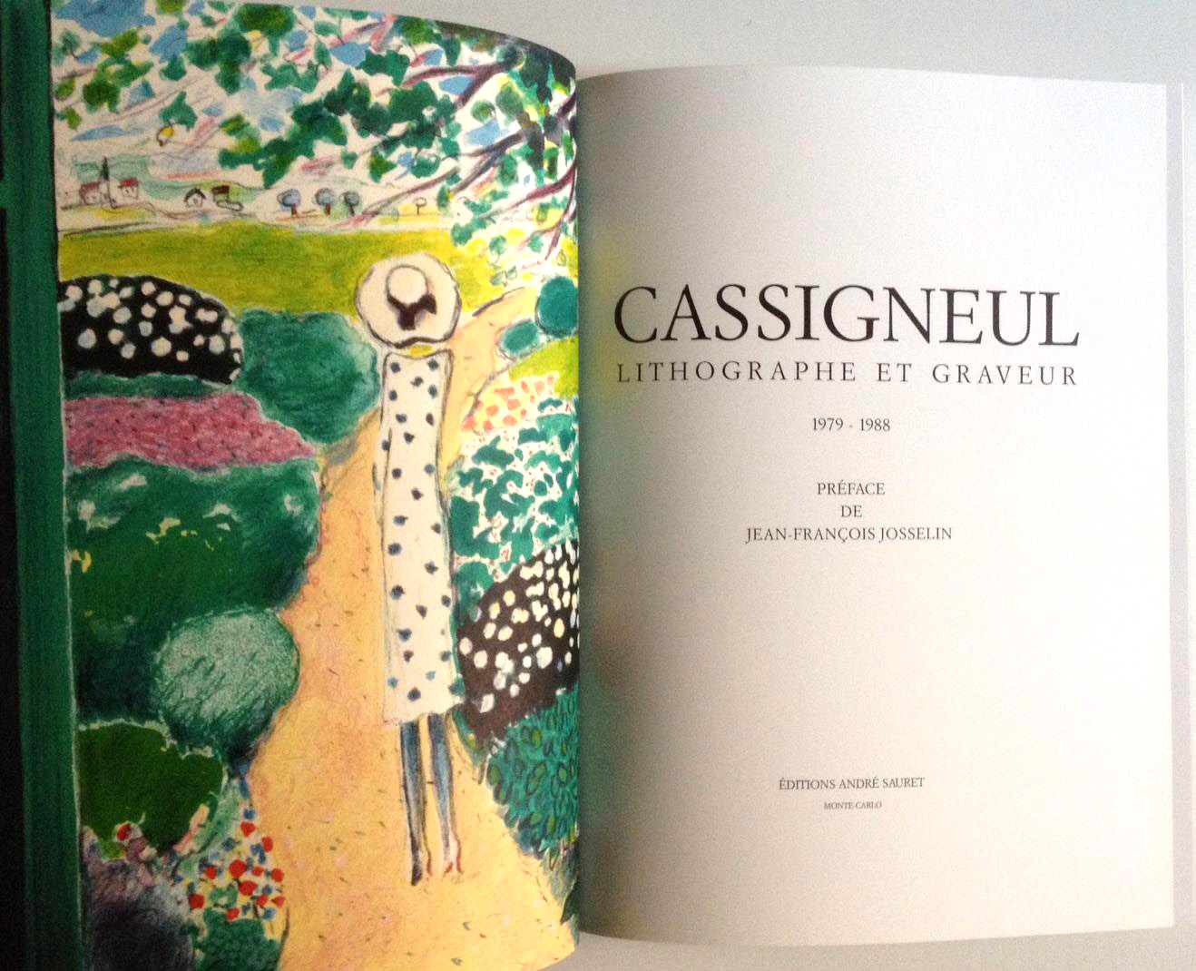 1989 Cassigneul Lithograph et Graveur book with Lithograph