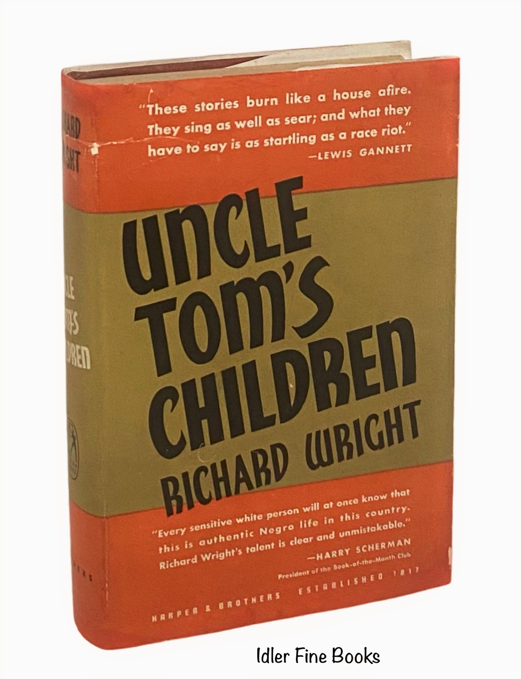 pubertet ordbog Løsne Uncle Tom's Children by Wright, Richard; Ernest Hemingway (Association):  Very Good Hardcover (1938) 2nd Edition, Signed by Author(s) | Idler Fine  Books