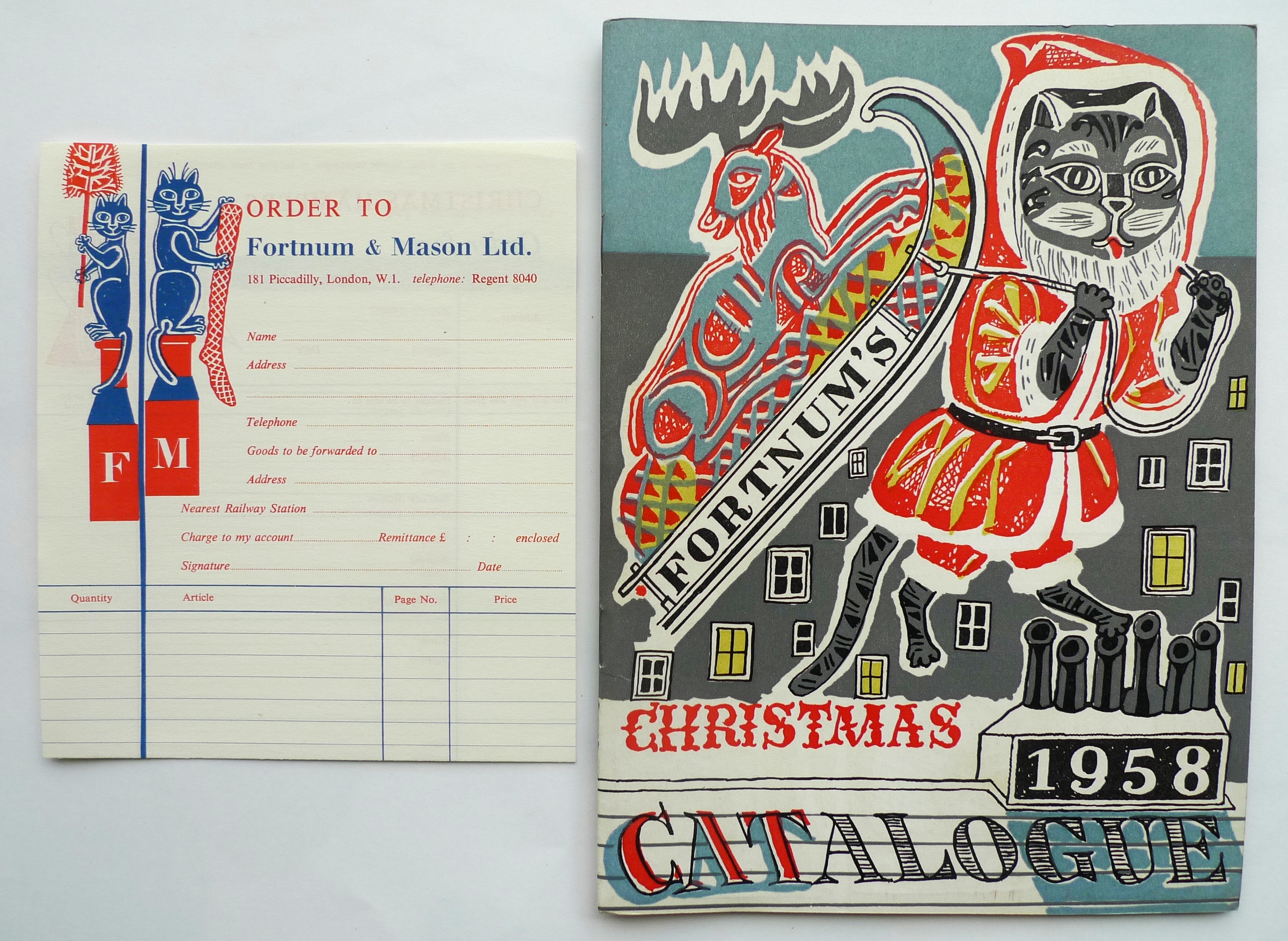 Fortnum and Mason. Christmas catalogue 1958. BAWDEN, EDWARD. [Very Good] [Softcover]