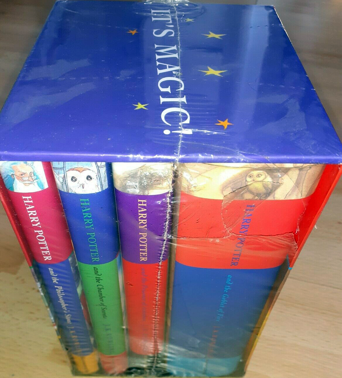 SALE! Harry Potter Hardback BLOOMSBURY Box Set: Volumes 1-4 - SEALED! by  J.K. Rowling * NEW - still SEALED!! *: New Hardcover (2000) 5th or later  Edition