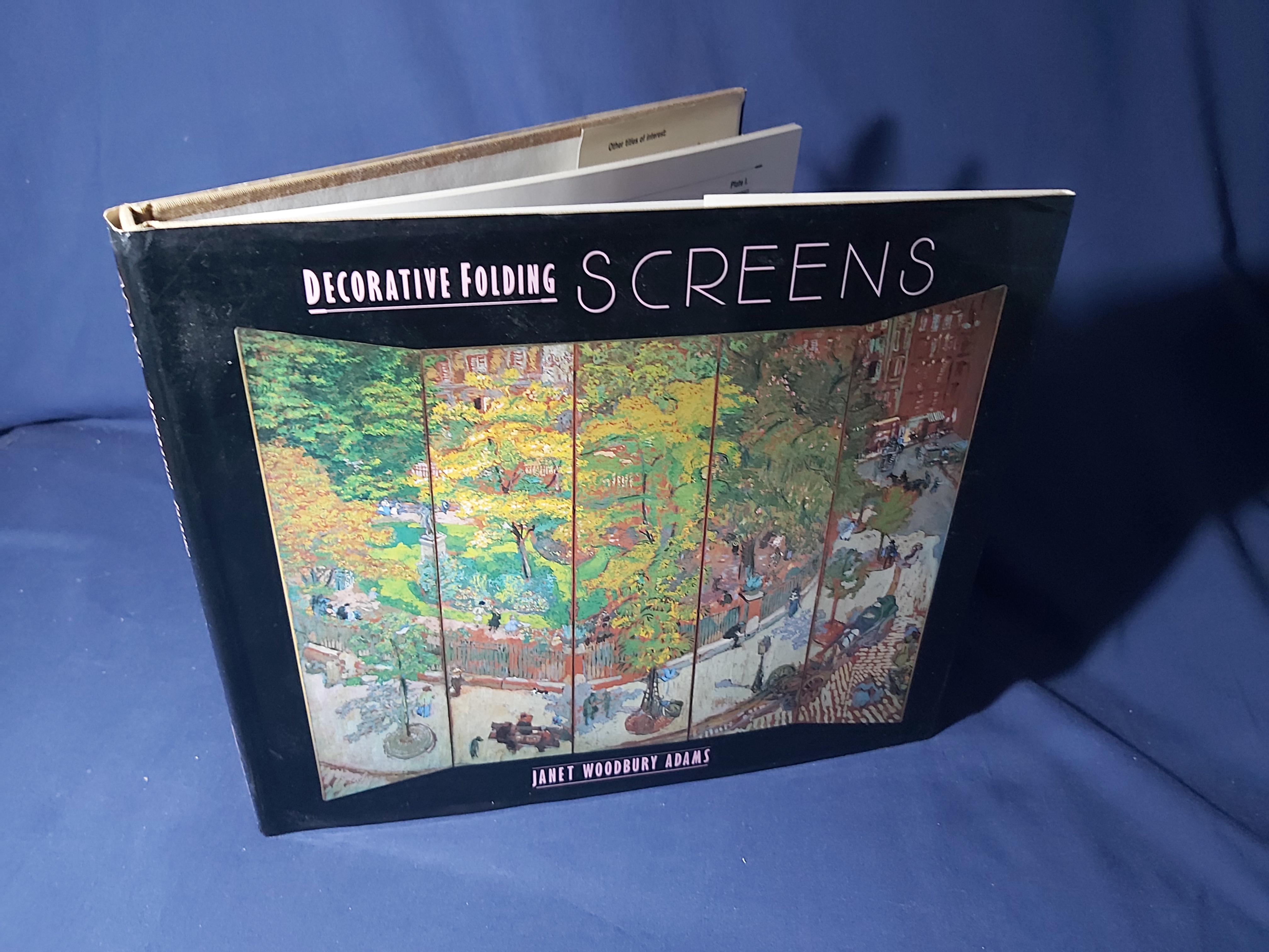 Decorative Folding Screens,in the West from 1600 to the Present Day(Hardback,w/dust jacket,1st Edition,1982) Janet Woodbury Adams [Good] [Hardcover]