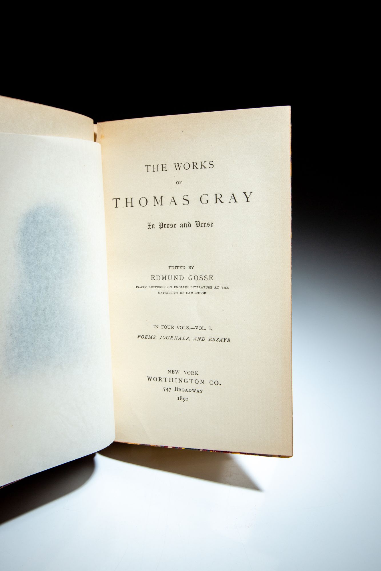The Works of Thomas Gray; In Prose and Verse, Edited By Edmund Gosse by Gray,  Thomas: Near fine Leather bound (1890) Early Printing. | The First Edition  Rare Books, LLC