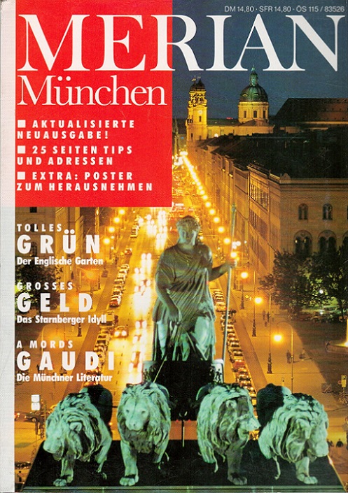 München - Merian Heft 1/1990 - 43. Jahrgang - Westphalen, Joseph von, Helmut Schödel Jürgen Schreiber u. a.