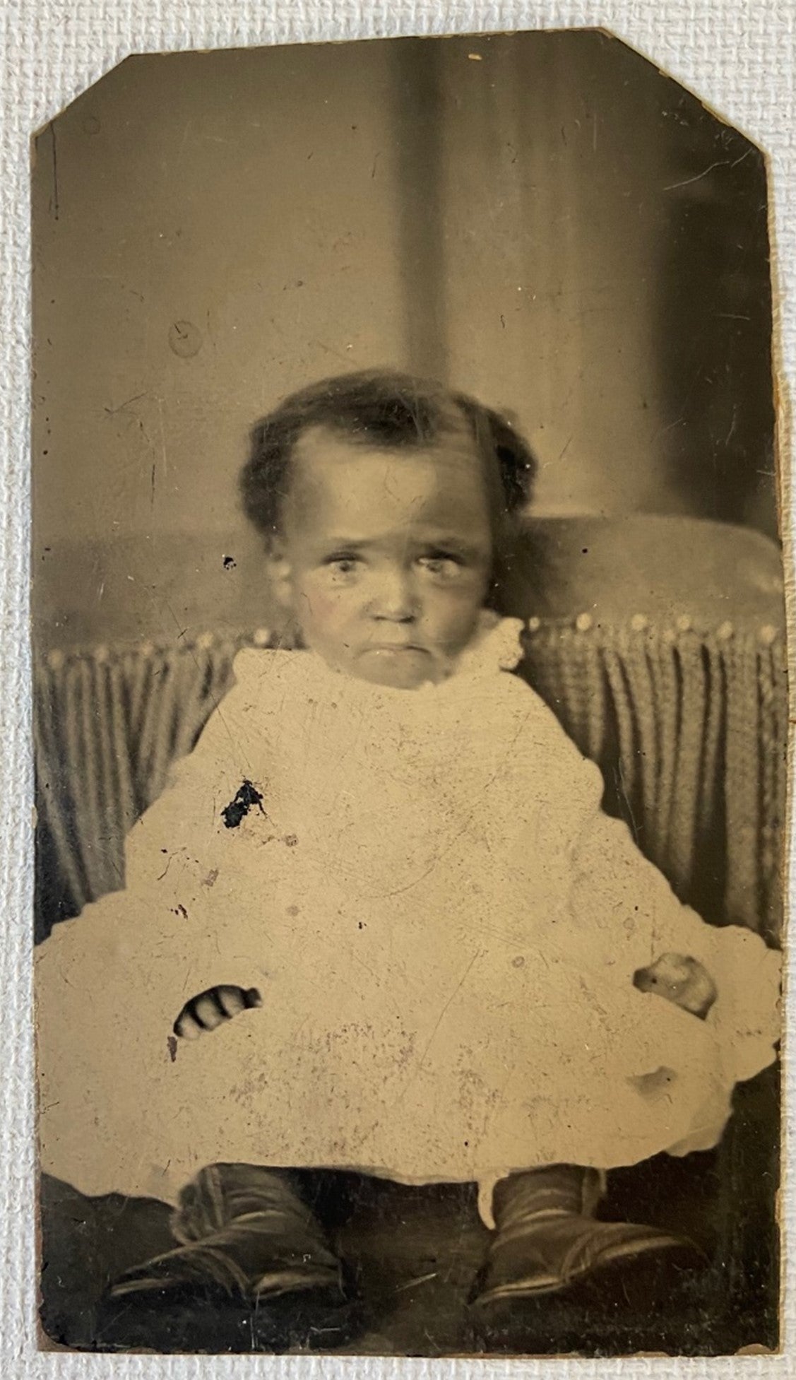J. Fenton Tintype Photo of African American Baby Girl, C. 1870 African American, J. Fenton [ ] [Couverture rigide]