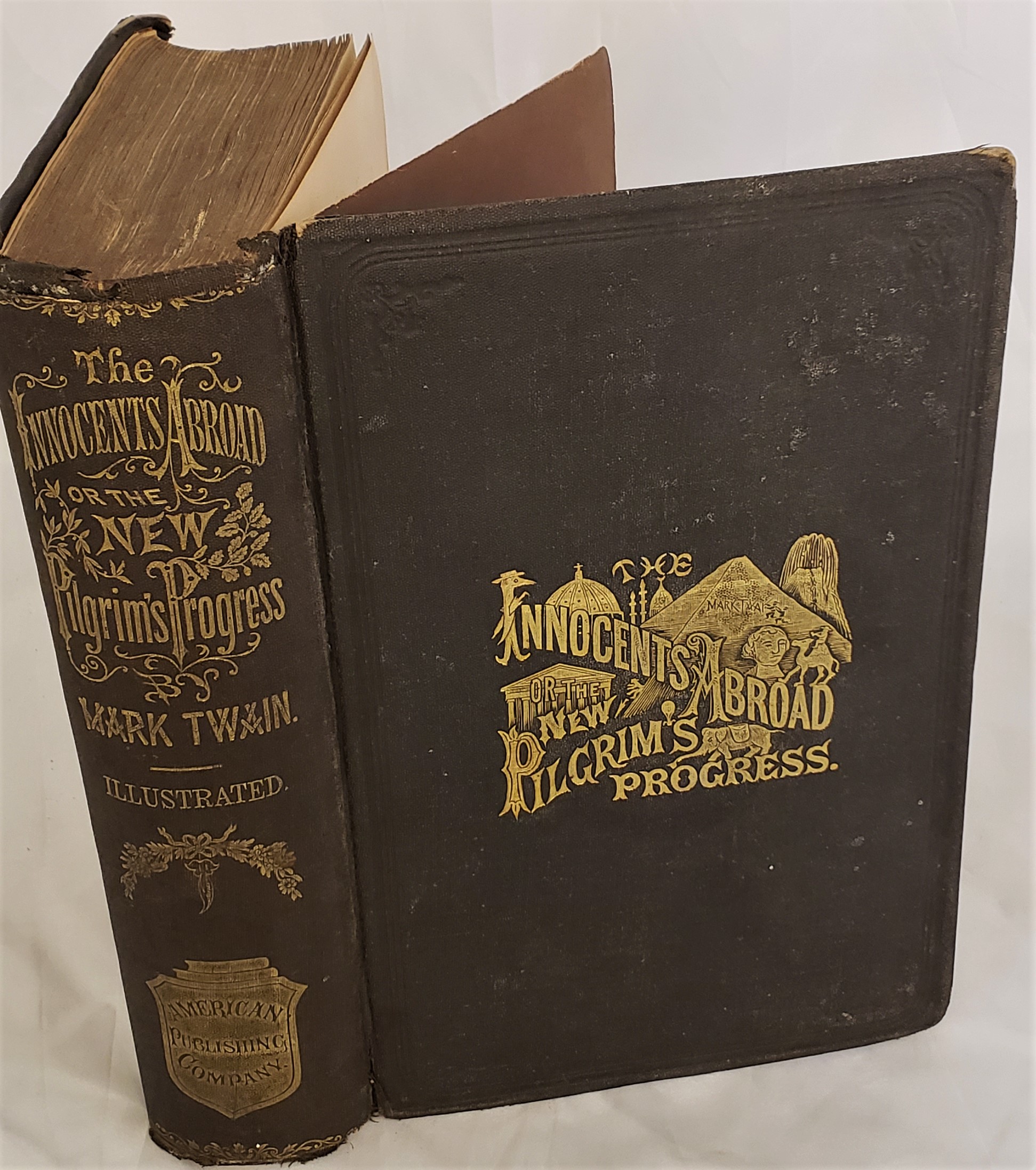 Antique Mark Twain The Innocents Abroad Or The New Pilgrims  The Innocents Abroad Or The Pilgrim\'s Progress Mark Twain 1870 Edition main image 1