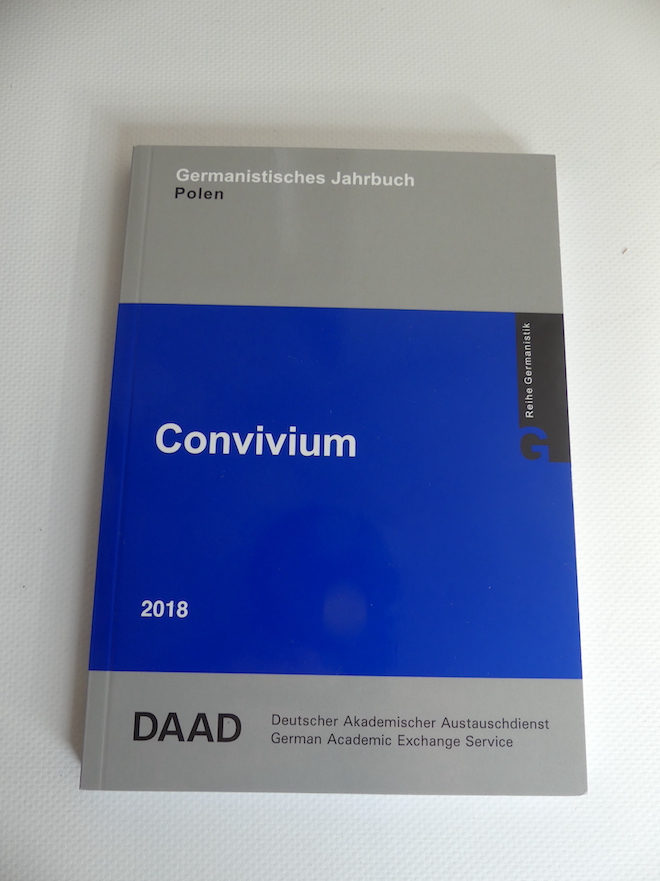 Convivium. Germanistisches Jahrbuch Polen 2018. - Deutscher Akademischer Austauschdienst (Hrsg.)