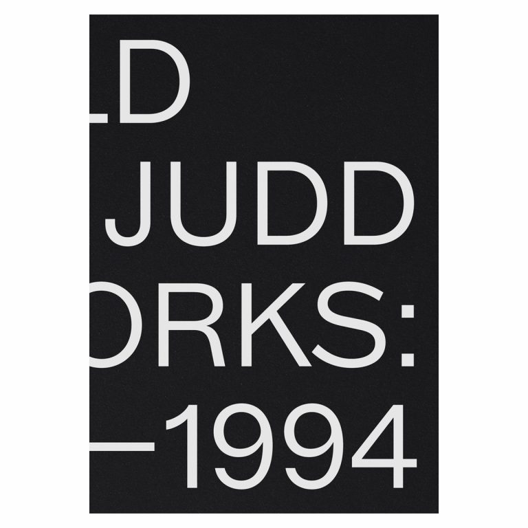 Donald Judd: Artworks 1970-1994 – KIOSK48TH