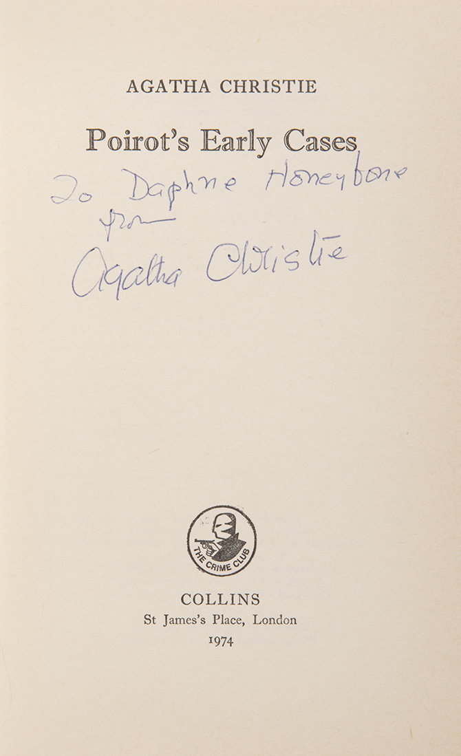 Poirot's Early Cases. von CHRISTIE, Agatha.: (1974) Signed by Author(s