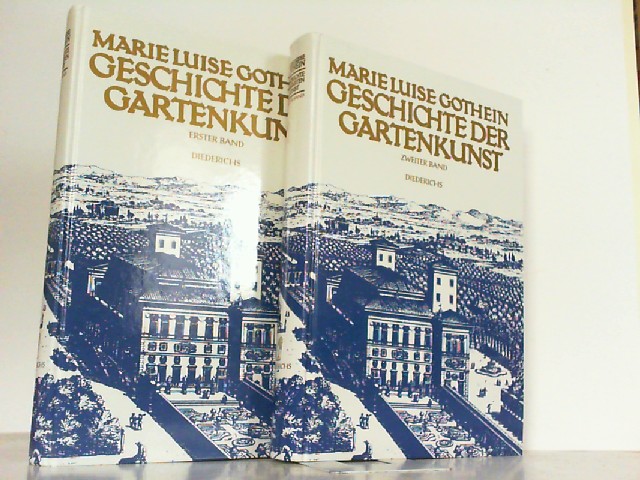 Geschichte der Gartenkunst. 2 Bände (komplett). Band 1: Von Ägypten bis zur Renaissance in Italien, Spanien, Portugal. Band 2: Von der Renaissance in Frankreich bis zur Gegenwart. - Gothein, Marie Luise