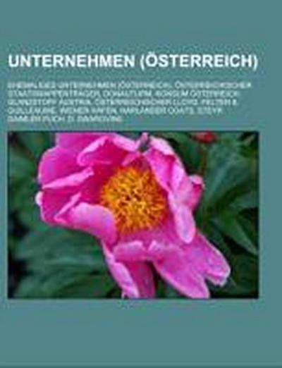 Unternehmen (Österreich) : Ehemaliges Unternehmen (Österreich), Österreichischer Staatswappenträger, Donauturm, Konsum Österreich, Glanzstoff Austria, Österreichischer Lloyd, Felten & Guilleaume, Wiener Häfen, Harlander Coats, Steyr Daimler Puch, D. Swarovski - Quelle