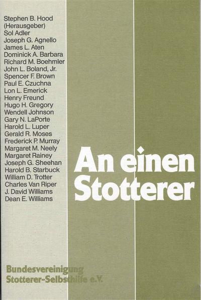 An einen Stotterer - Stephen B. Hood